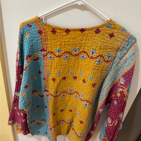 Colorful Paisley Women's Top - Picture 2 of 4